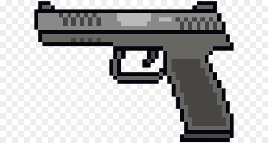 pixel arte ilustração água pistola. pixelizada água pistola. água