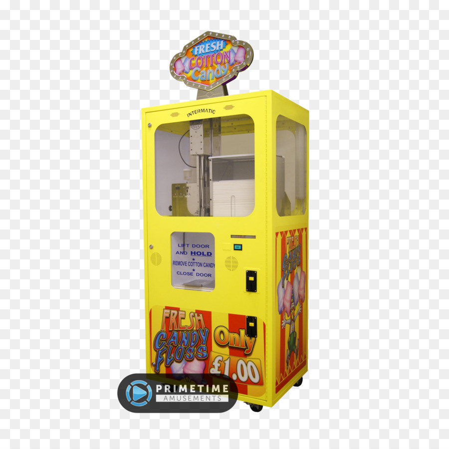 Máquina De Algodão Doce，Amarelo PNG