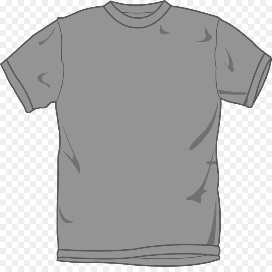 Camiseta Cinza，Camisa PNG