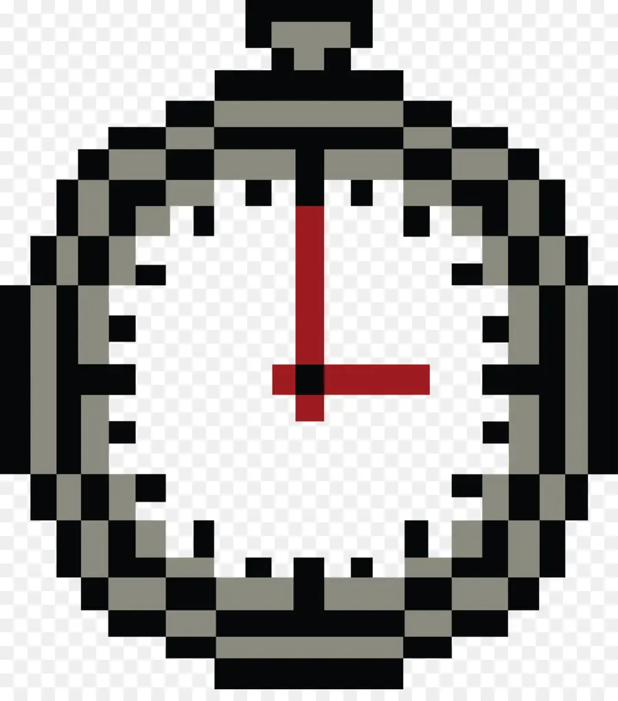 Relógio De Pixels，Tempo PNG