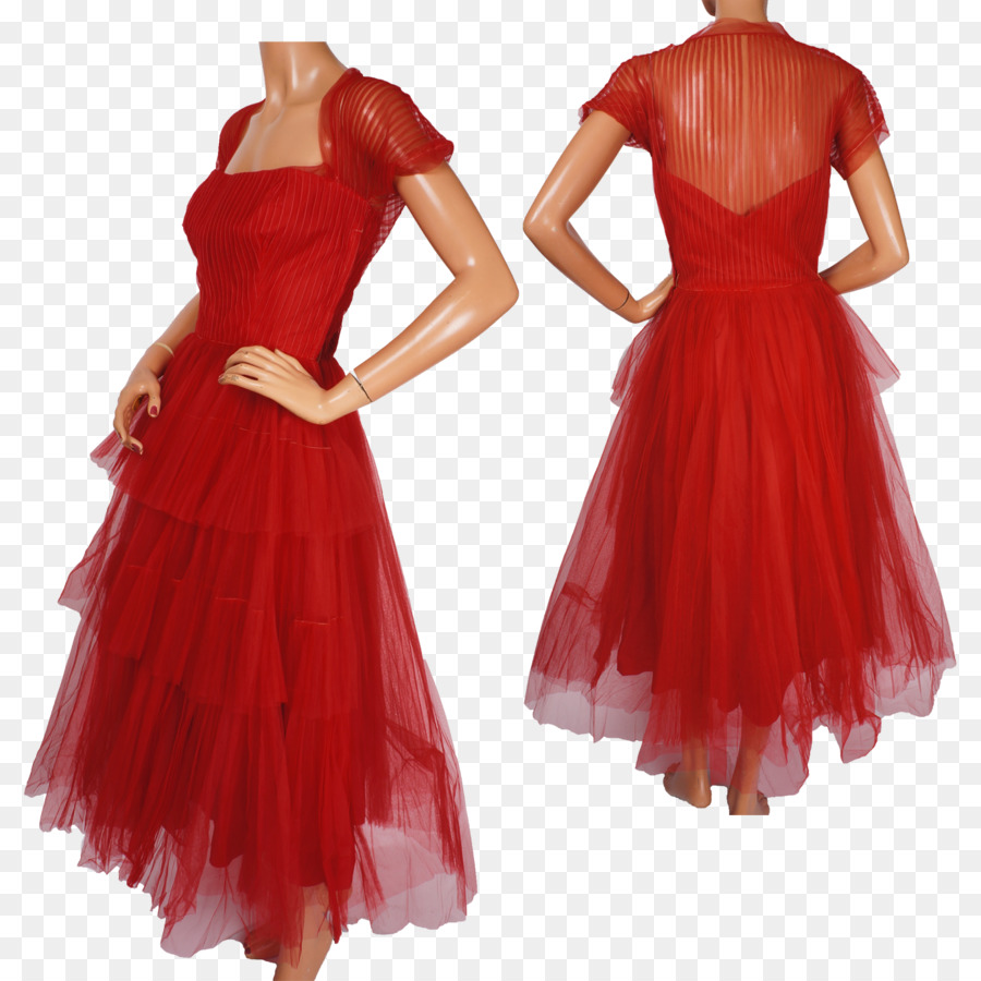 Vestido Vermelho，Moda PNG