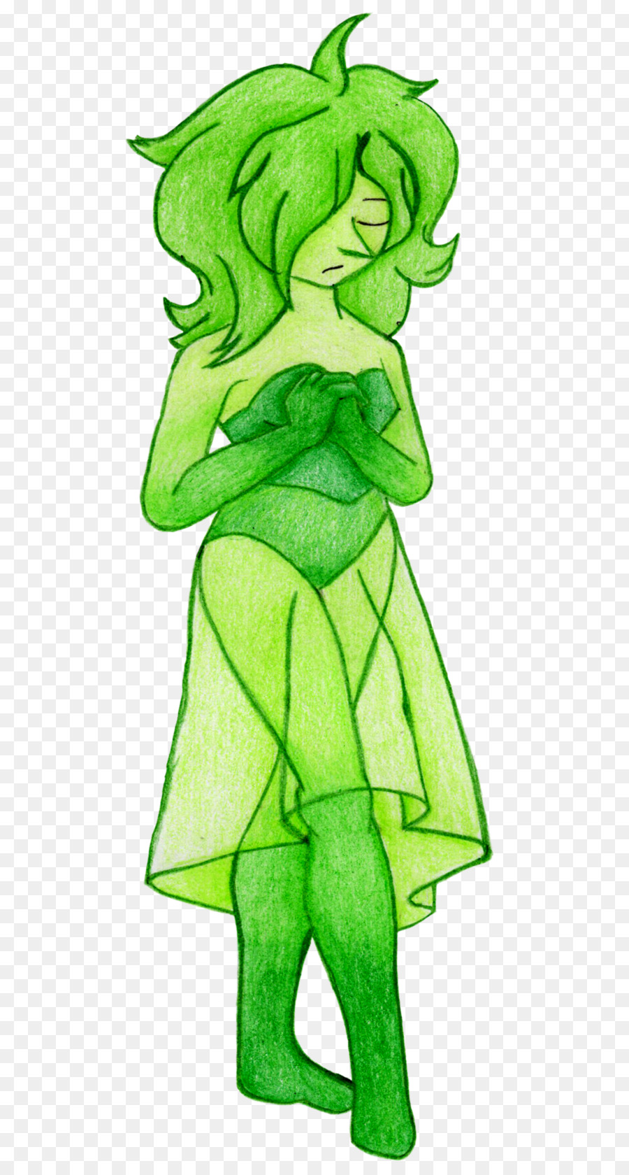 Personagem Verde，Fêmea PNG