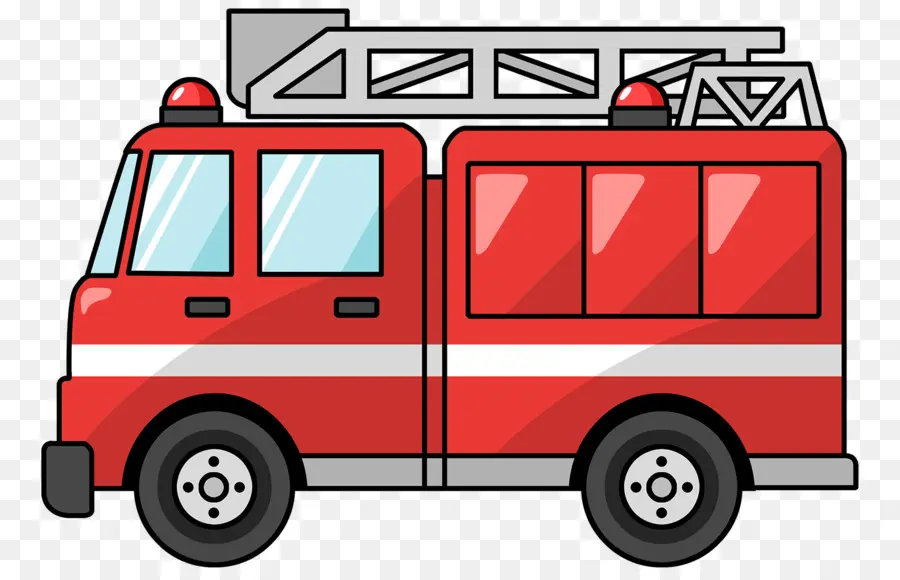 Caminhão De Bombeiros Vermelho，Carro De Bombeiros PNG