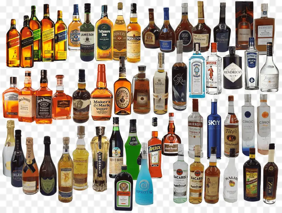 Garrafas De Licor，Álcool PNG