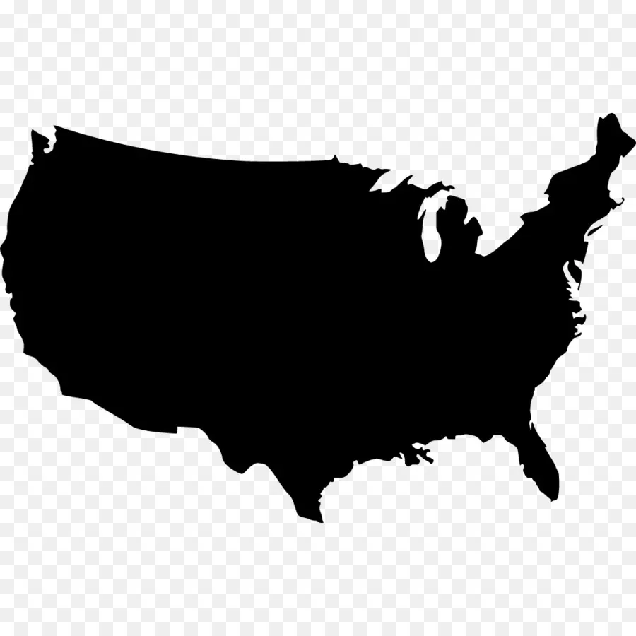 Estados Unidos，Vetor Mapa PNG