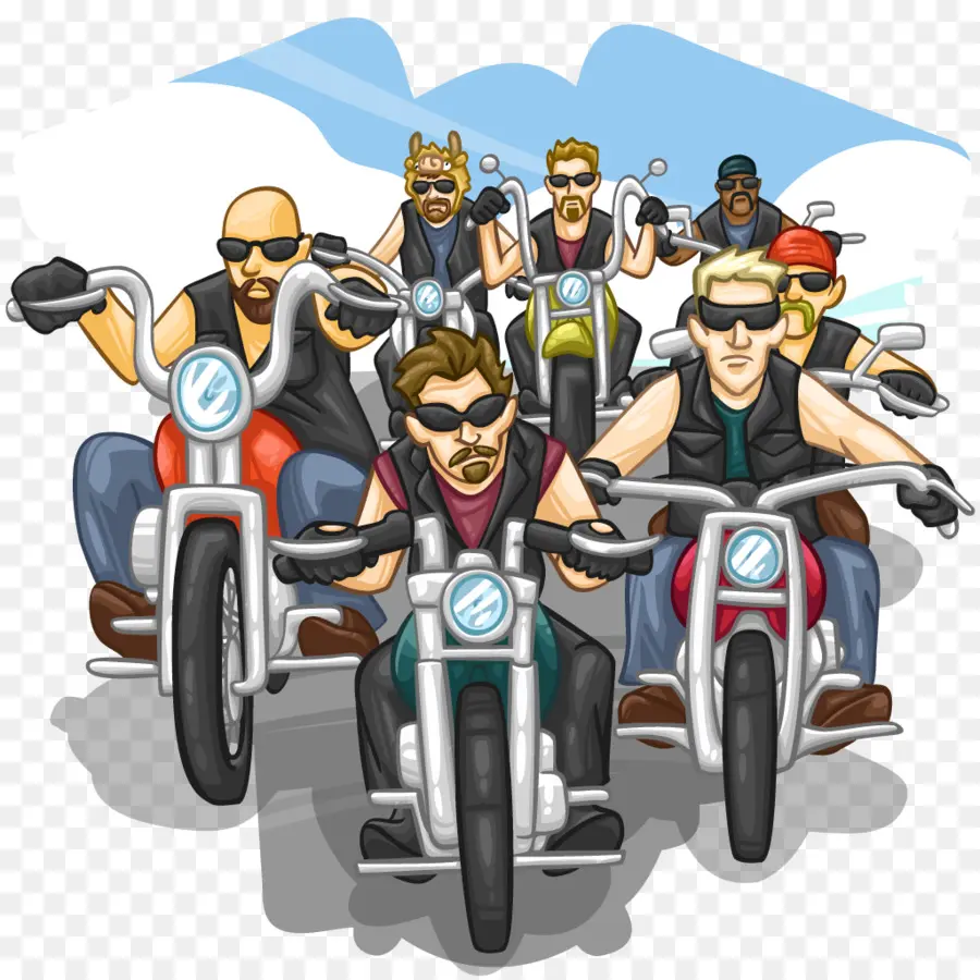 Motociclistas，Motocicleta PNG