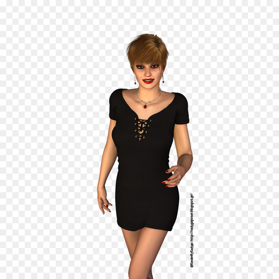 Little Black Dress，Do Ombro PNG