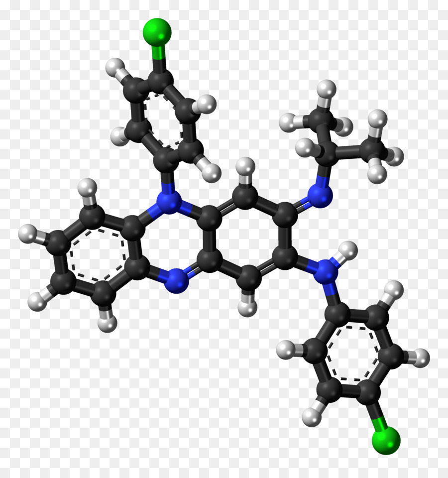 Xanthone，Ballandstick Modelo PNG