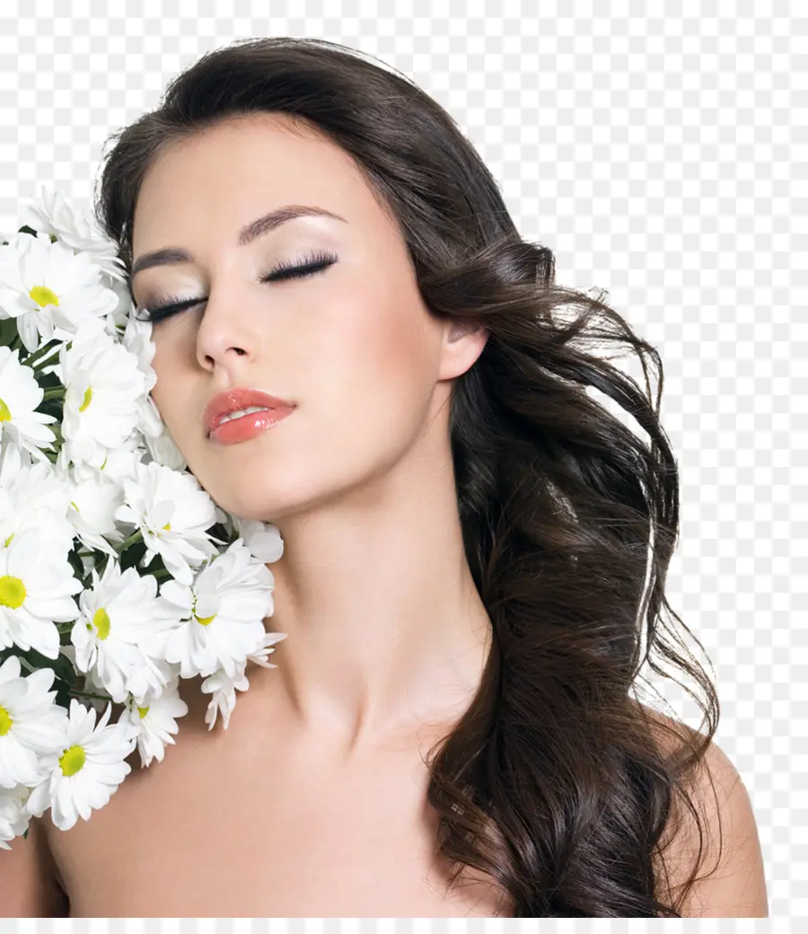 Mulher Com Flores，Flores PNG