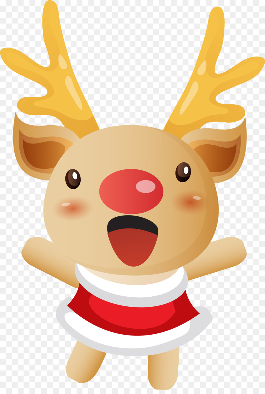 Rena，Chapéu De Papai Noel PNG