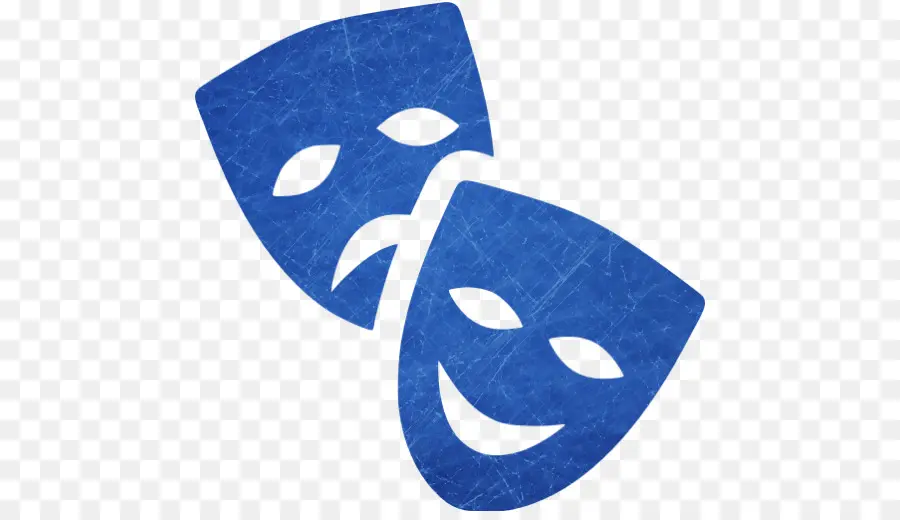 Máscaras De Teatro Azul，Drama PNG