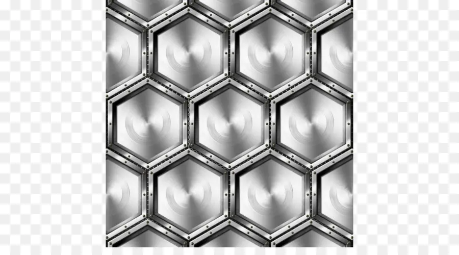 Padrão Metálico Hexagonal，Metal PNG