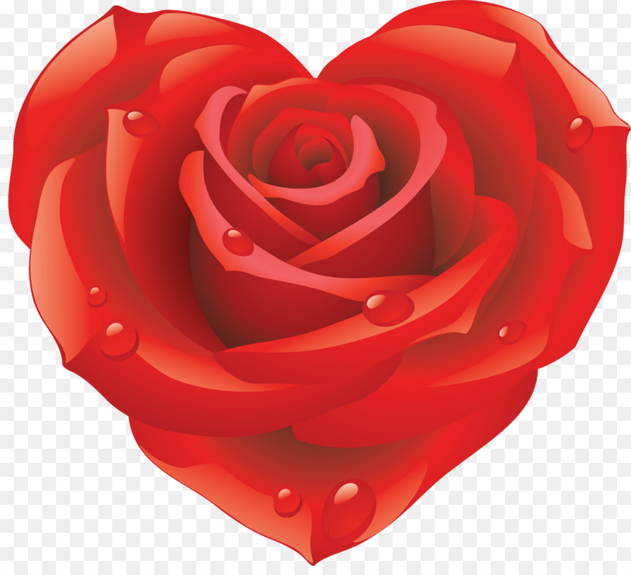 Rosa Em Forma De Coração，Amor PNG