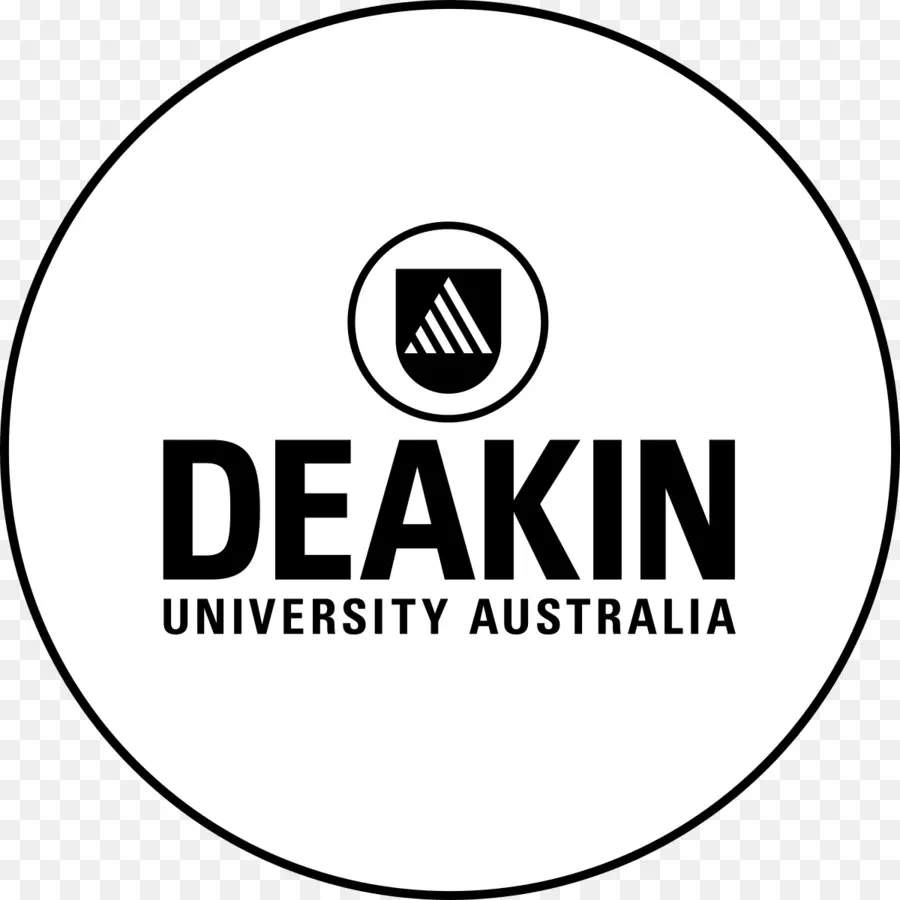 Universidad Deakin Logo，Preto PNG