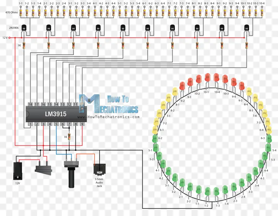 Circuito Led，Diagrama PNG