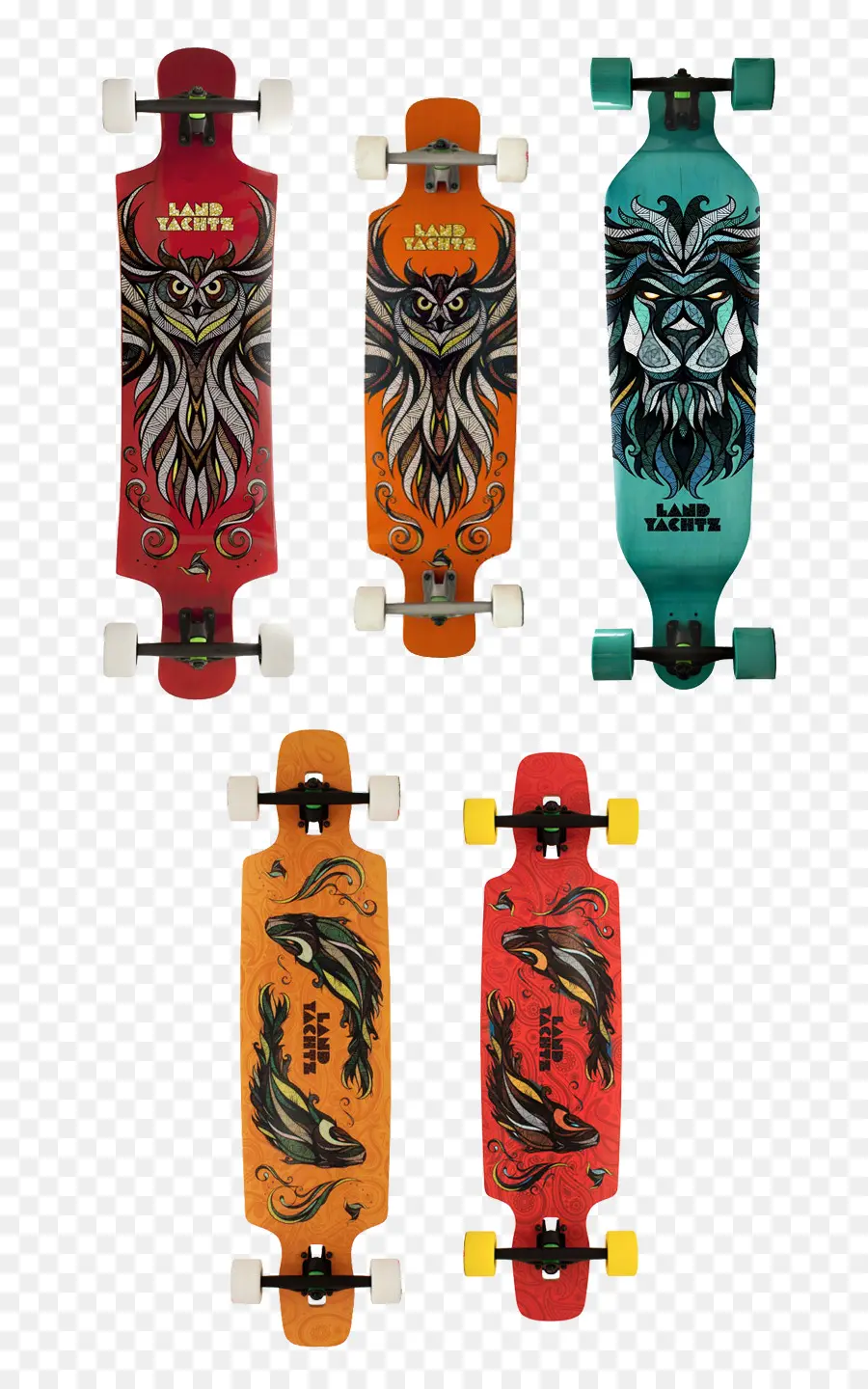 Longboards Coloridos，Rodas PNG