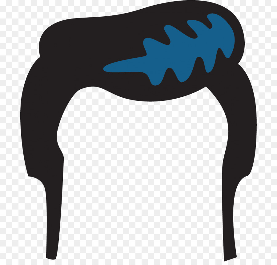 Design PNG E SVG De Cabelo De Topete Irregular Torcido Para Camisetas