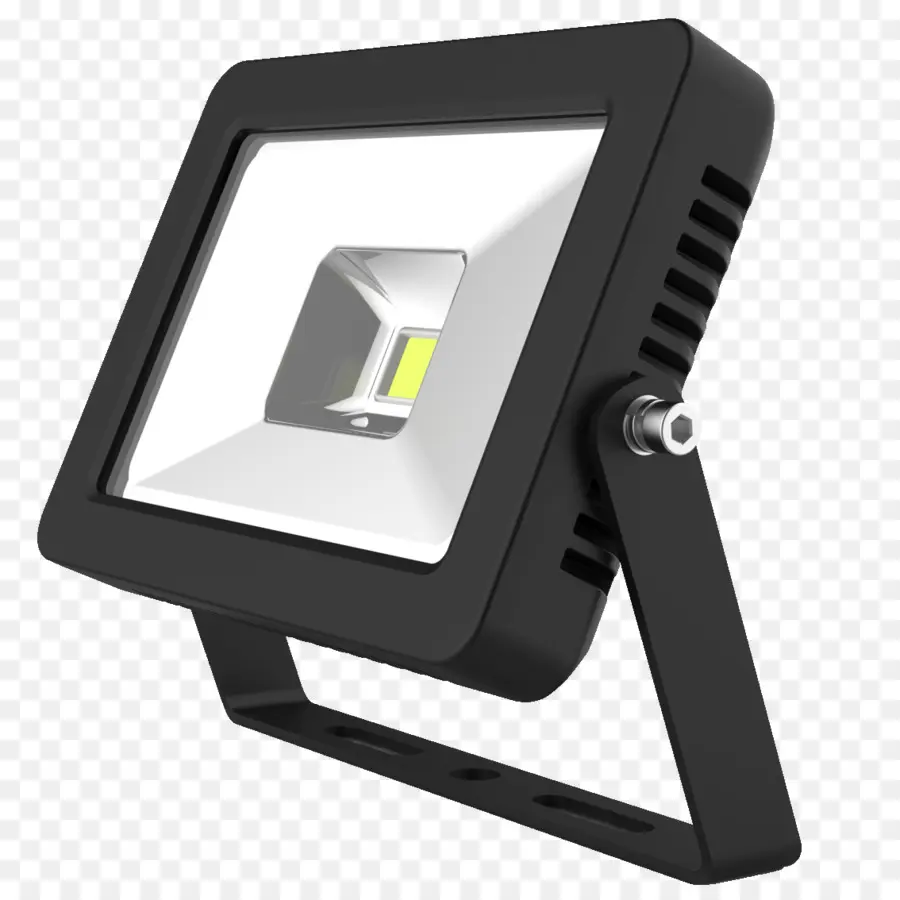 Holofote Led Preto，Ar Livre PNG