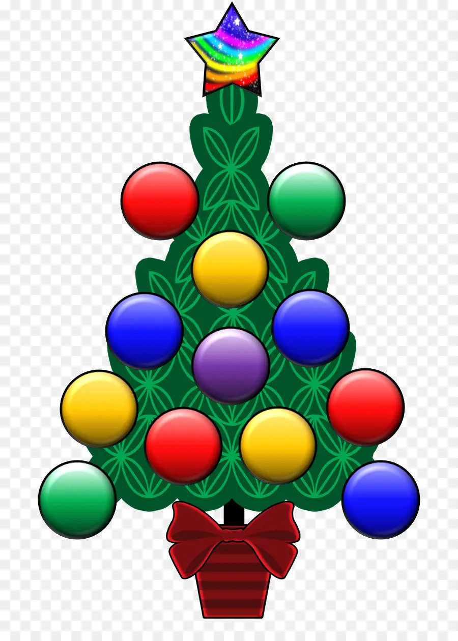 Árvore De Natal，Decorações PNG