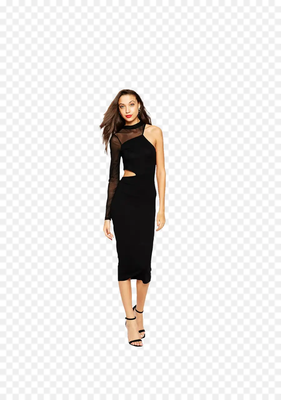 Vestido Preto，Mulher PNG