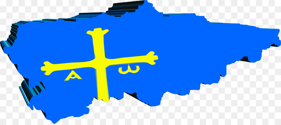 Bandeira Das Astúrias，Mapa PNG