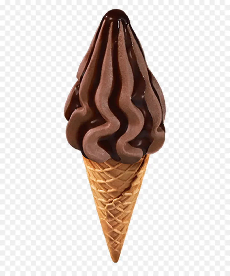 Sorvete De Chocolate，Cones De Sorvete PNG