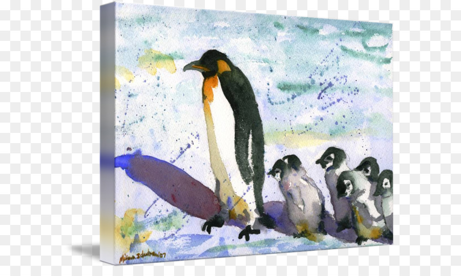 Pinguins，Pintura PNG