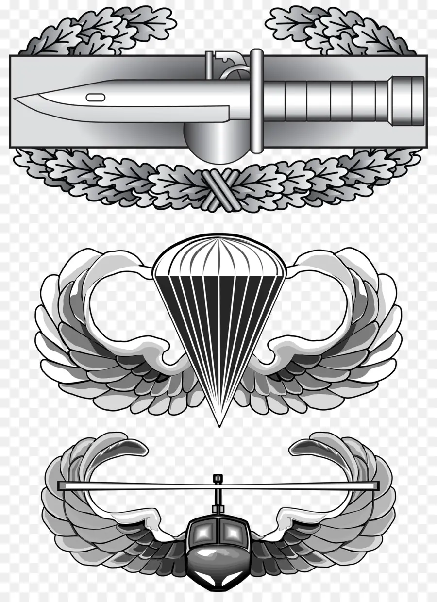 Exército Dos Estados Unidos De Assalto Aéreo Escola，Ataque Aéreo Emblema PNG
