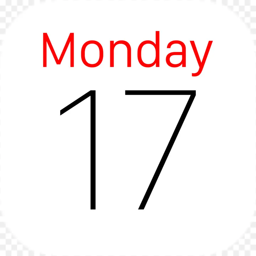 Data Do Calendário，Segunda Feira PNG