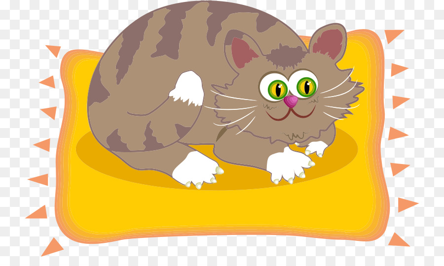 Gato De Desenho Animado，Travesseiro PNG