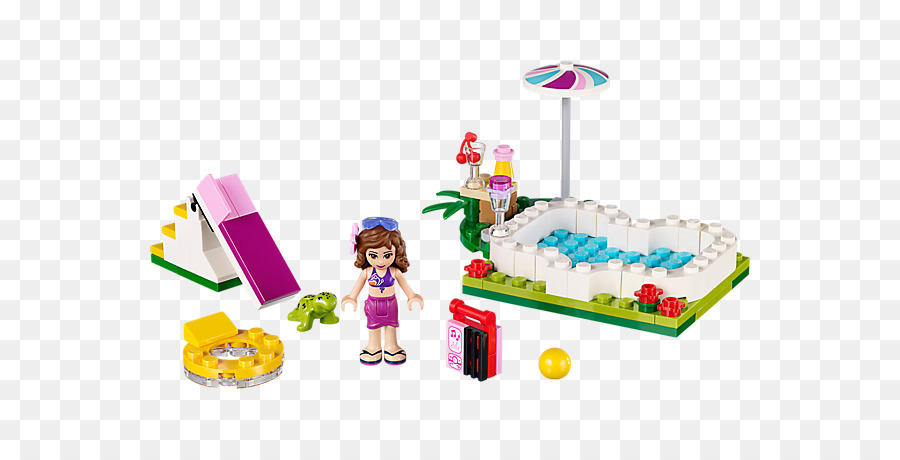 Lego Amigos，Lego 41090 Amigos Olivia Jardim Piscina PNG