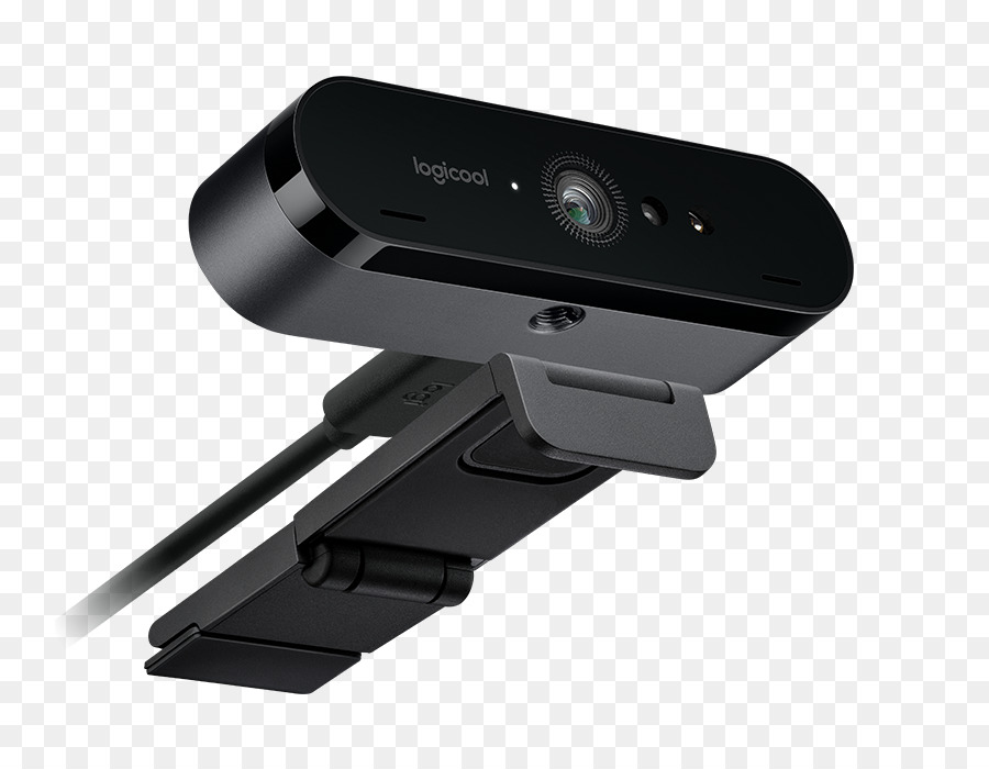 A Webcam Hd De 4096 X 2160 Pix Logitech Brio Stand，Ultrahighdefinition Televisão PNG