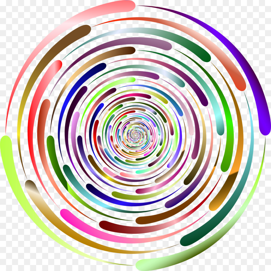 Espiral Colorida，Resumo PNG