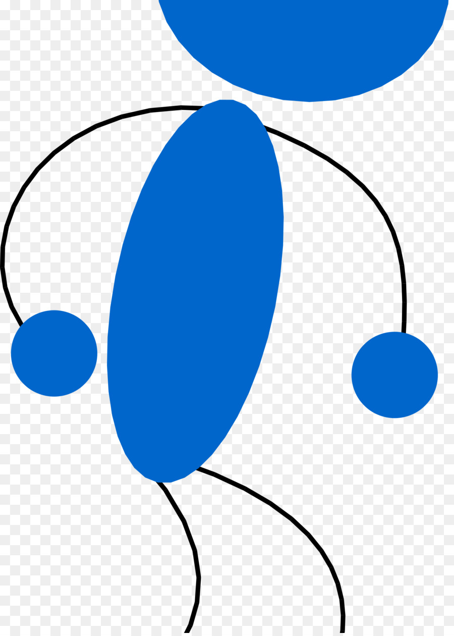 Boneco Palito，Azul PNG