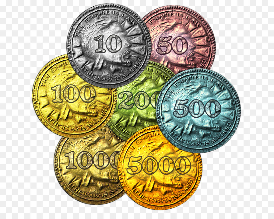 Moedas Coloridas，Dinheiro PNG