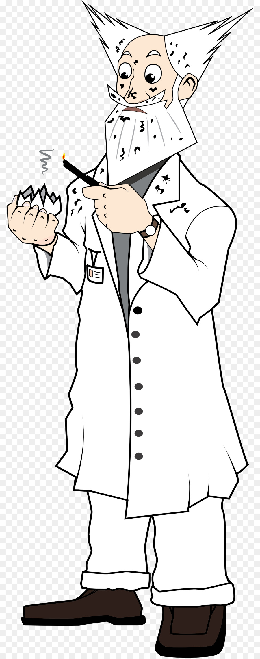 Desenho，Cientista PNG