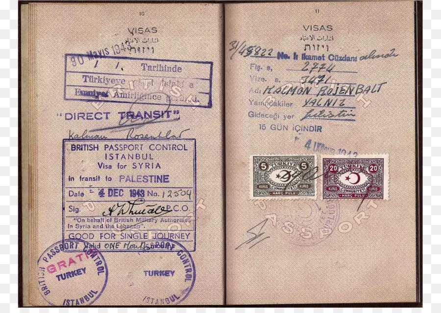 Passaporte，Selos PNG