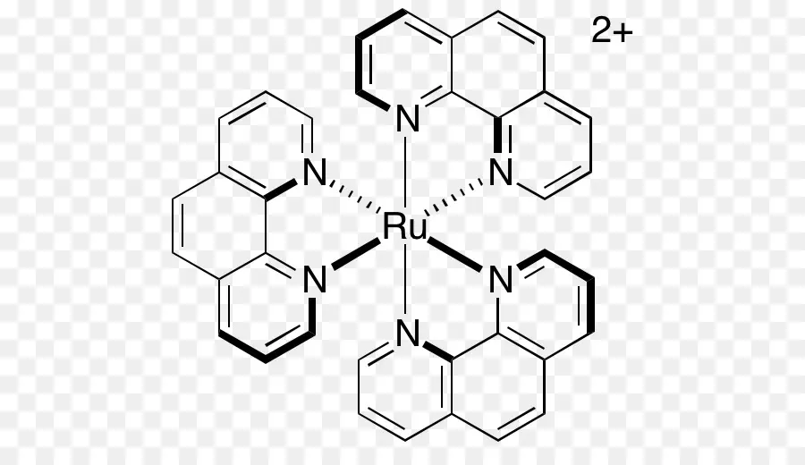 Trisbipyridinerutheniumii Cloreto De，Rutênio PNG