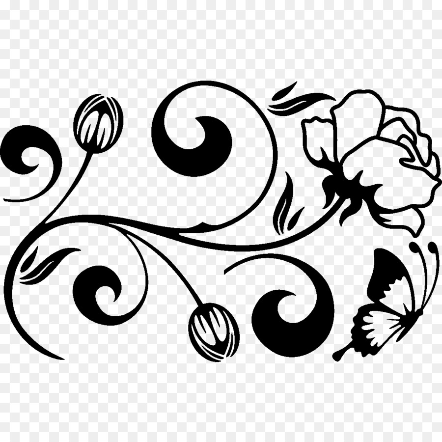 Desenho Floral，Folhas PNG