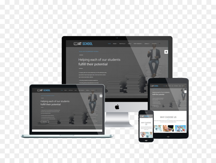 Responsive Web Design，Modelo PNG