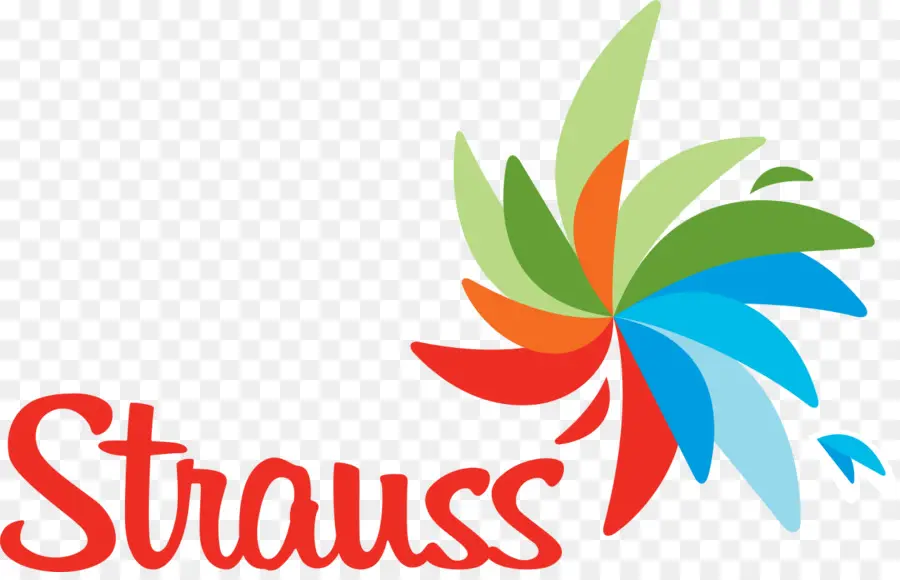 Strauss Logo，Colorido PNG