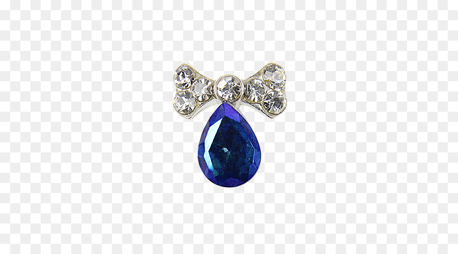 Broche De Gema Azul，Jóia PNG