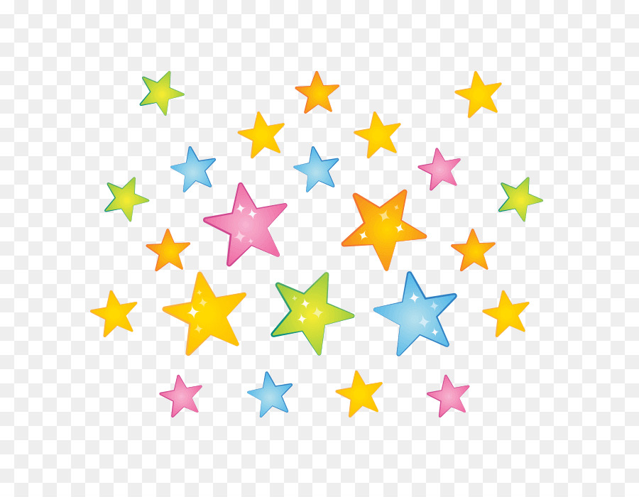 Estrelas Coloridas，Padrão PNG