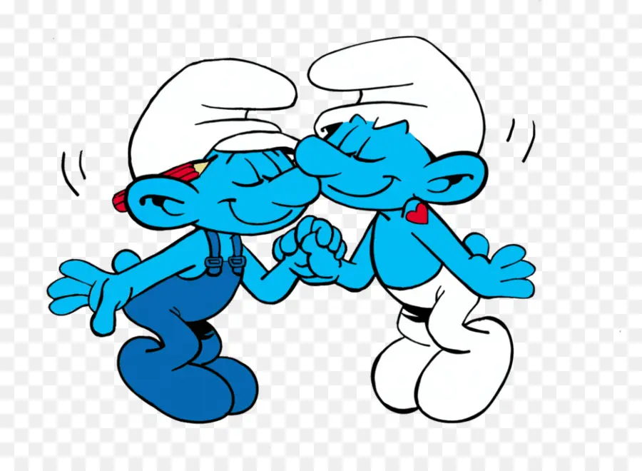 Personagens De Desenhos Animados Azuis，Smurfs PNG