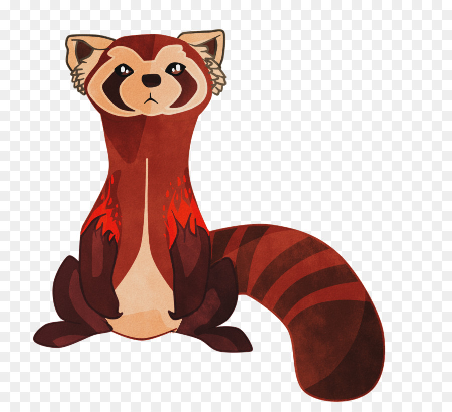 Panda Vermelho，Desenho Animado PNG