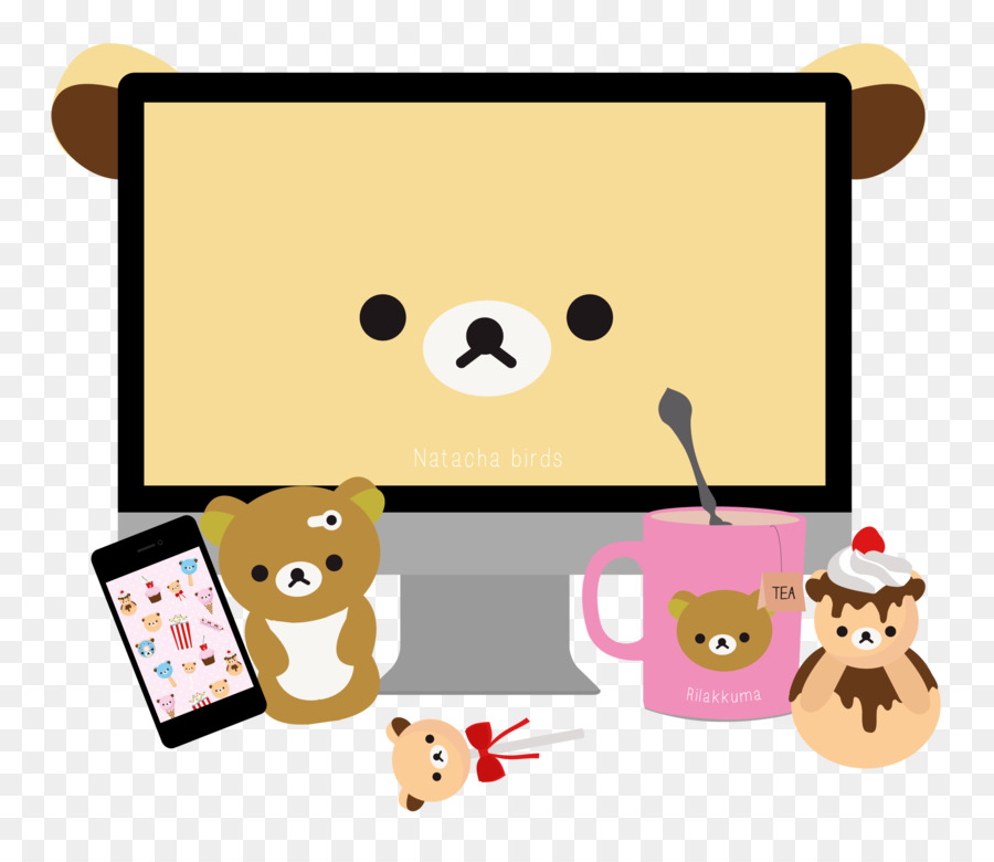 Urso Computador，Brinquedos PNG