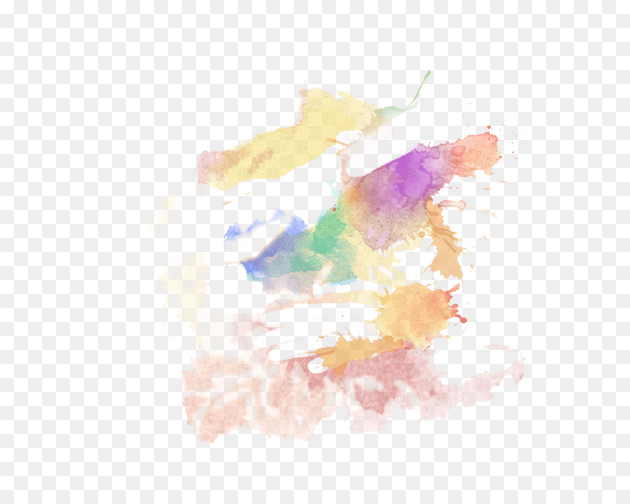 Traços De Tinta Coloridos，Aquarela PNG