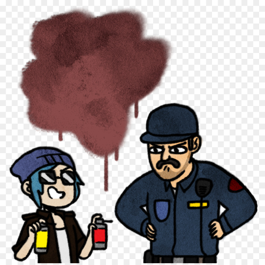 Grafite E Polícia，Tinta Spray PNG