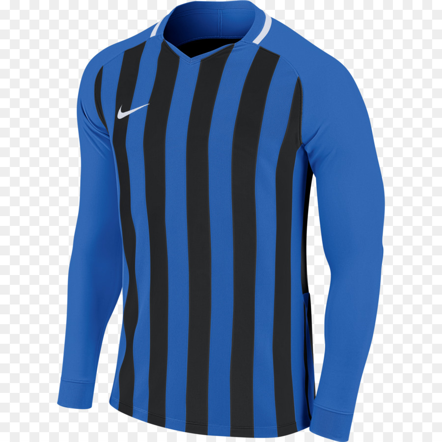 Camisa Listrada，Azul PNG