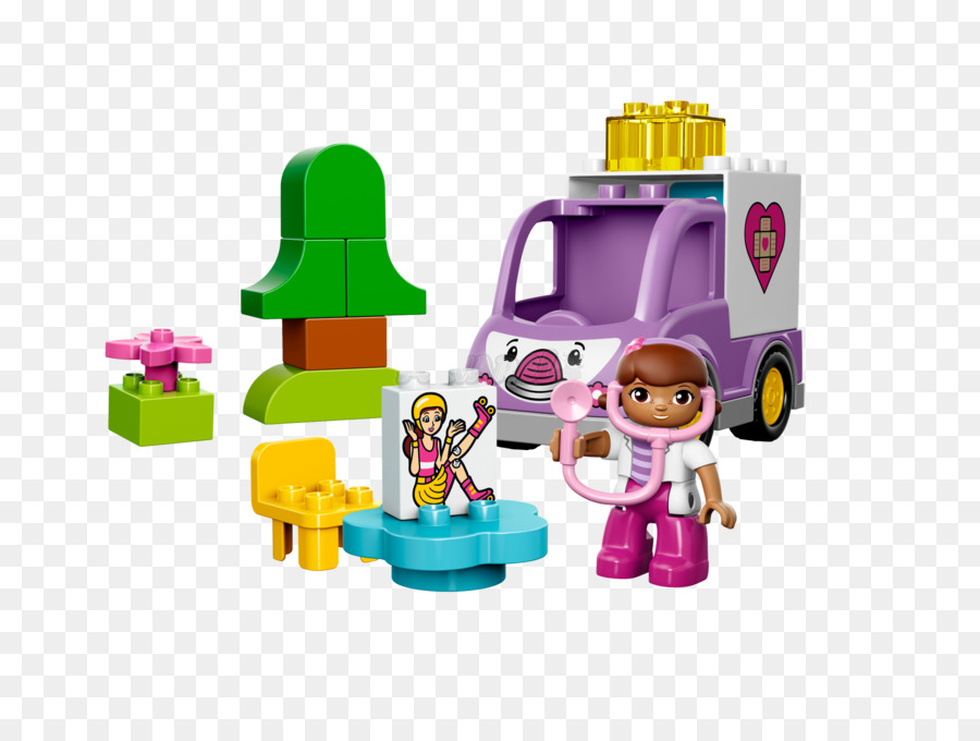 Lego 10605 Duplo Doc Mcstuffins Rosie A Ambulância，Lego Duplo PNG